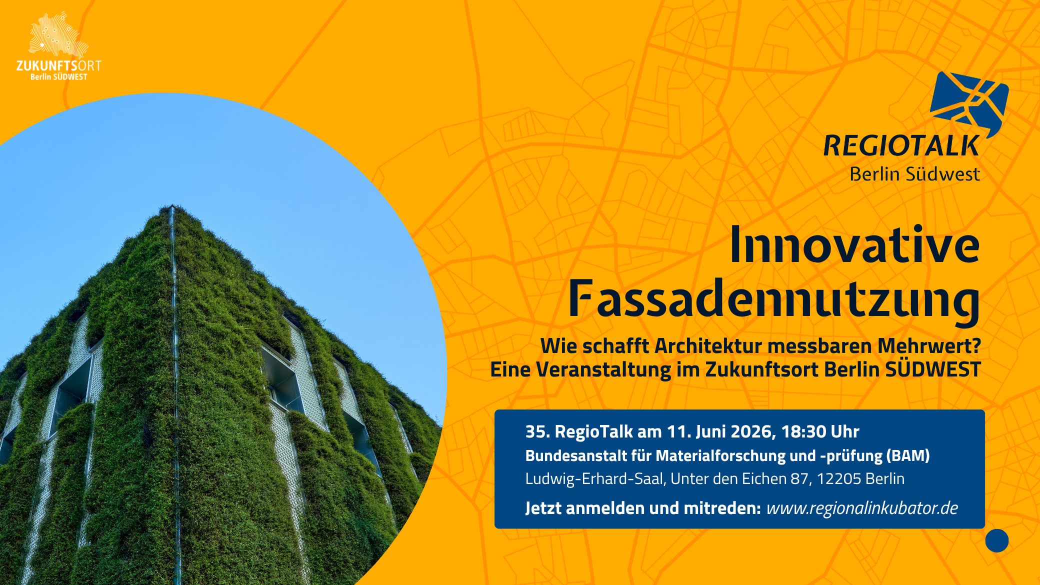 Plakat 35. Regiotalk Innovative Fassadennutzung