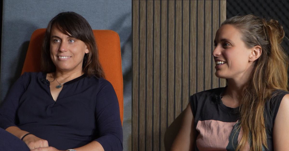 links Mascha Richter, rechts Stefanie Dedeyne. Foto Zukunftsorte Berlin