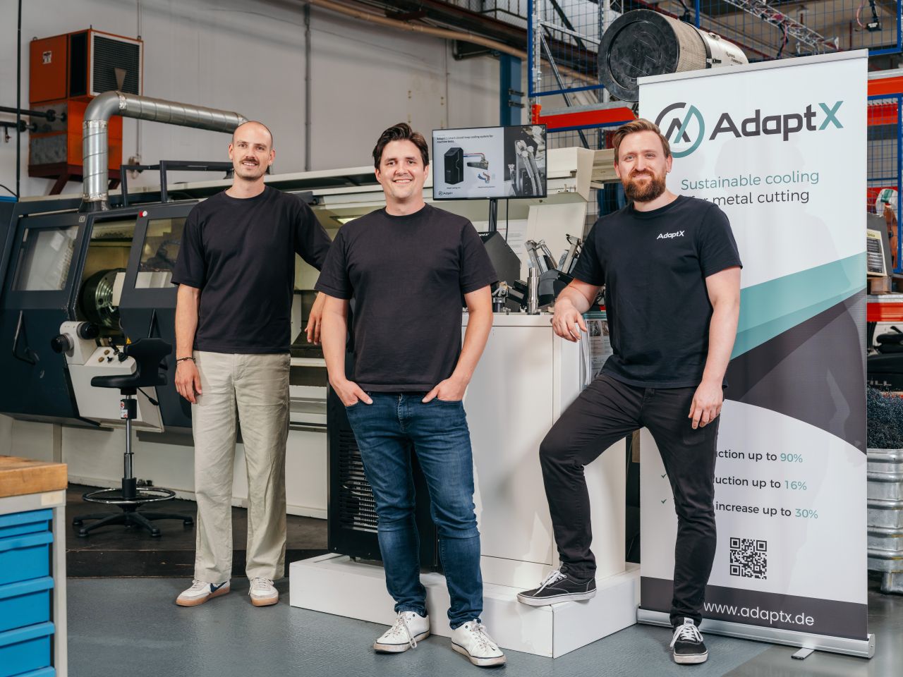 Team adaptx systems. v.l.n.r.: Tim Bornemann, Danny Schröter, Paul Meier. Rights: AdaptX Systems